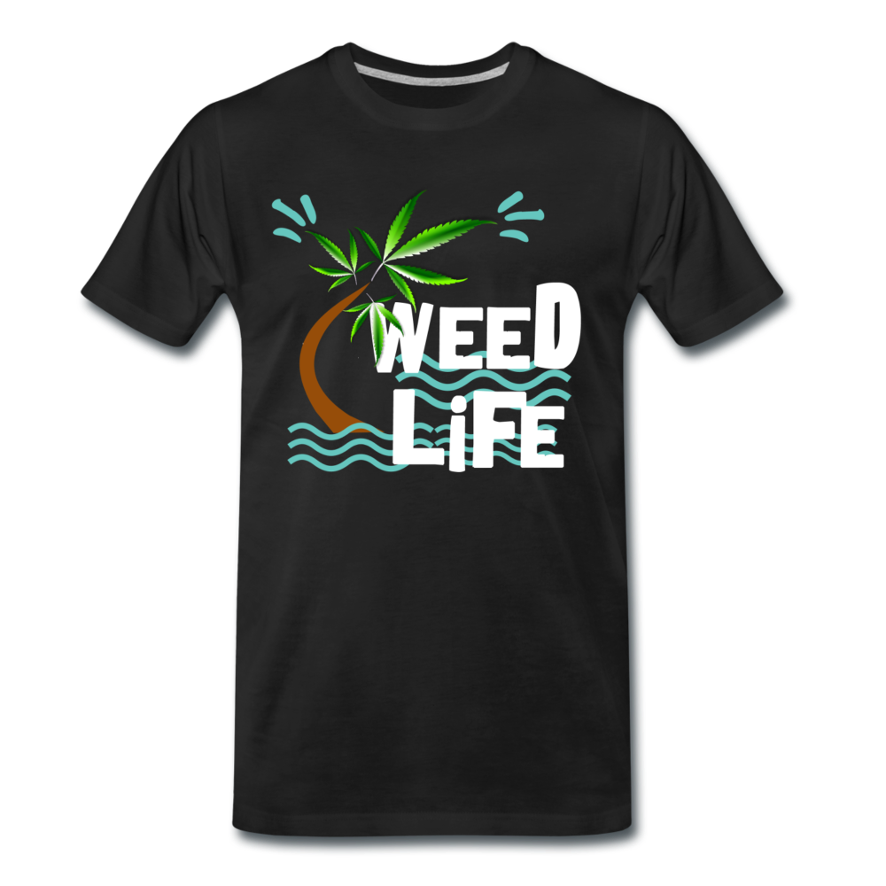 Männer Premium T-Shirt - Weed Life - Schwarz