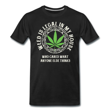 Männer Premium T-Shirt - Weed is legal - Schwarz