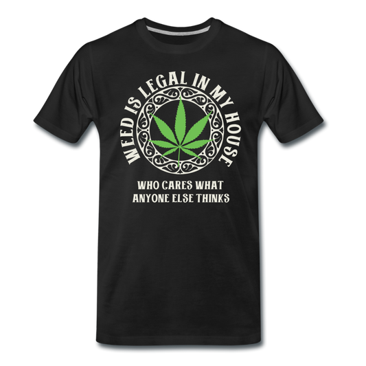 Männer Premium T-Shirt - Weed is legal - Schwarz