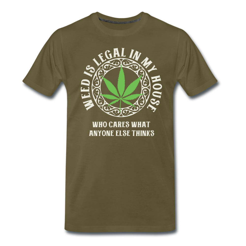Männer Premium T-Shirt - Weed is legal - Khaki