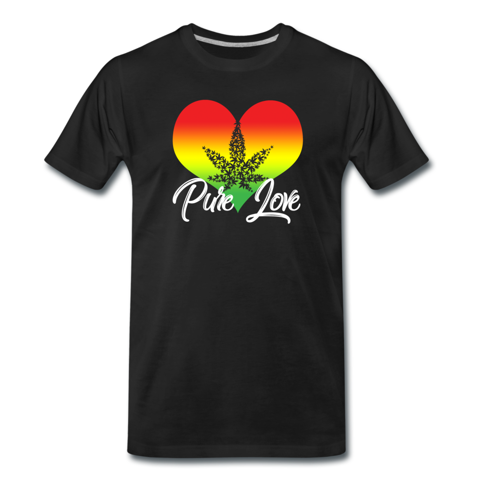Männer Premium T-Shirt - Pure Love - Schwarz