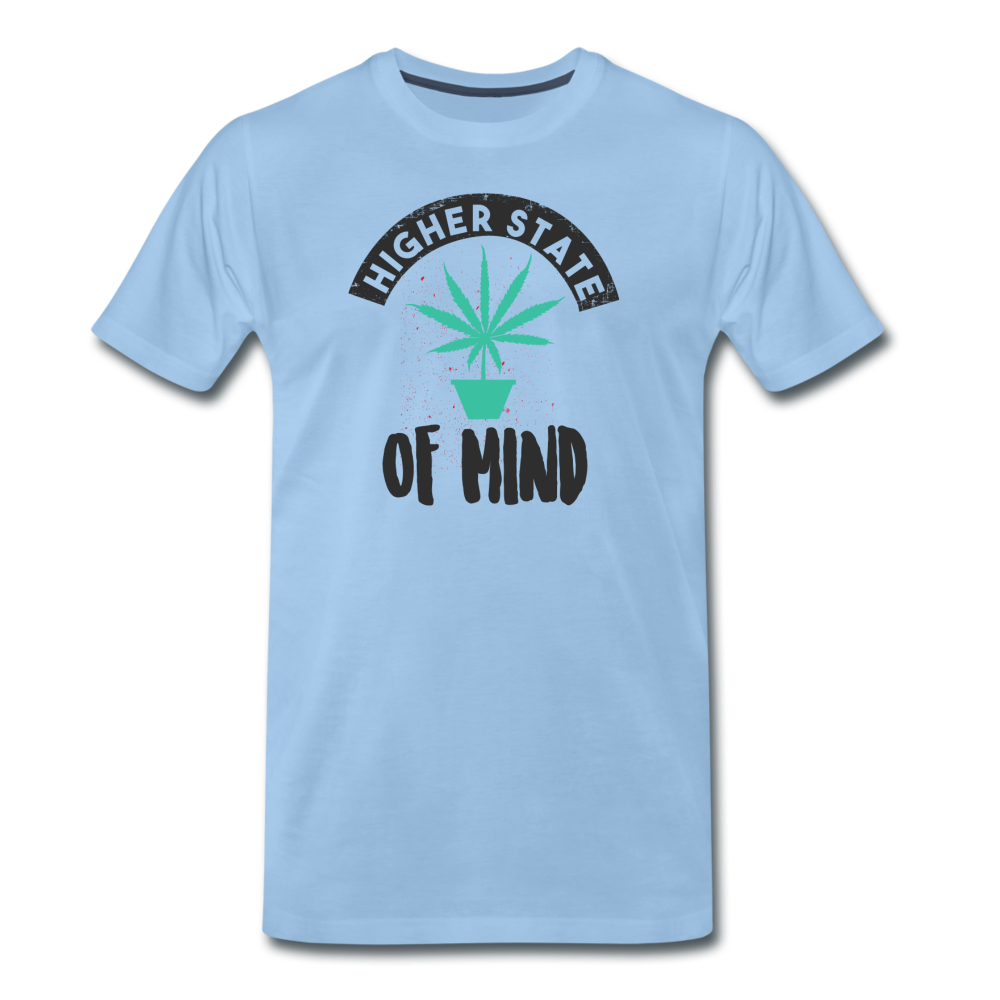 Männer Premium T-Shirt - higher state of mind - Sky
