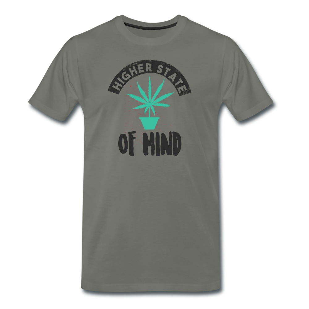 Männer Premium T-Shirt - higher state of mind - Asphalt