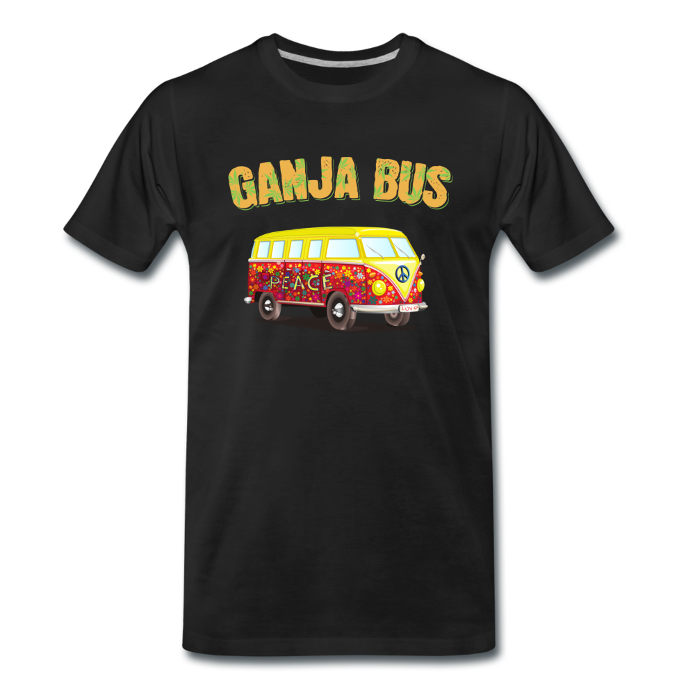 Männer Premium T-Shirt - Ganja Bus - Schwarz