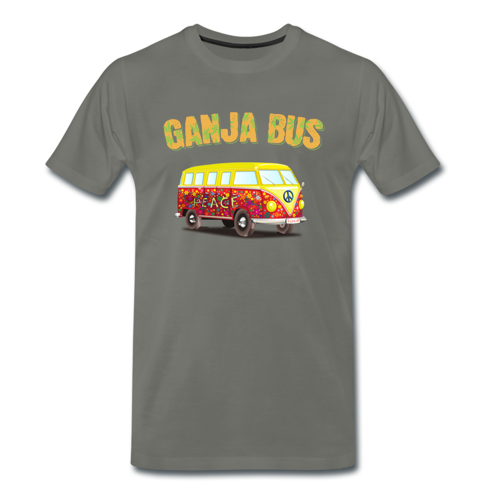 Männer Premium T-Shirt - Ganja Bus - Asphalt