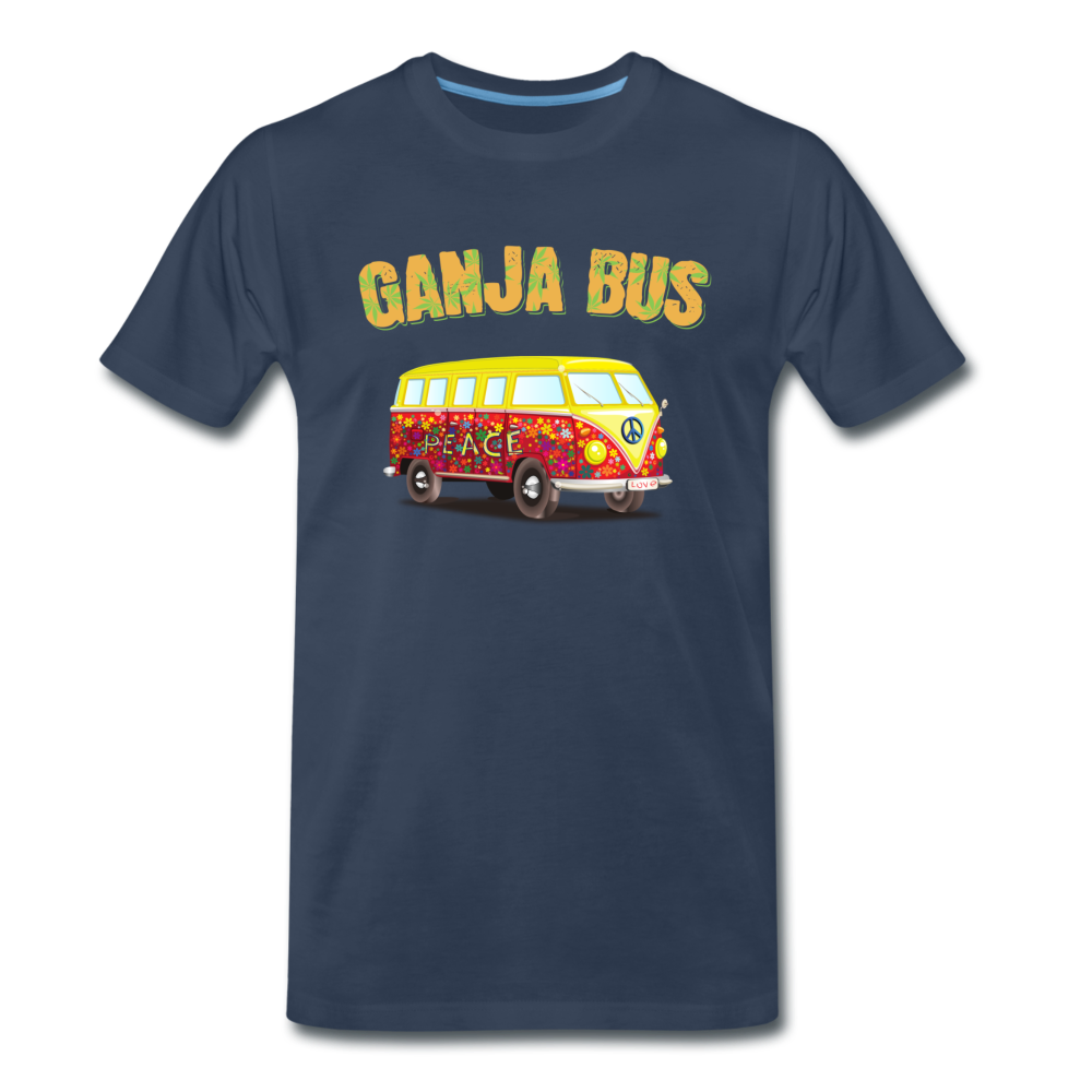 Männer Premium T-Shirt - Ganja Bus - Navy