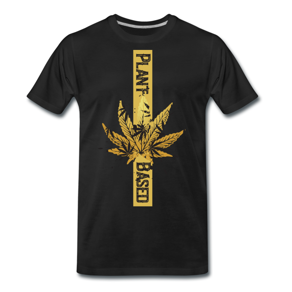 Männer Premium T-Shirt - Plant Based gold - Schwarz