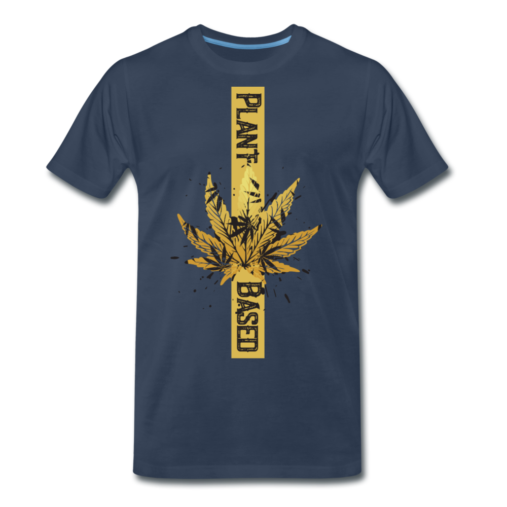 Männer Premium T-Shirt - Plant Based gold - Navy