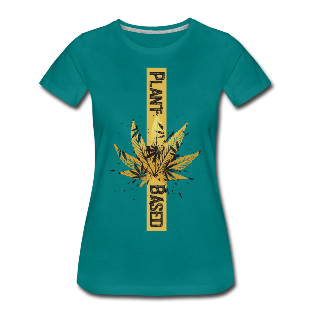 Frauen Premium T-Shirt - Plant Based gold - Divablau