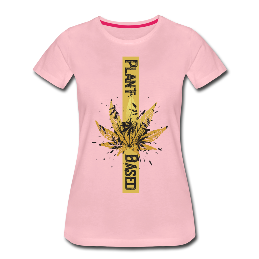 Frauen Premium T-Shirt - Plant Based gold - Hellrosa