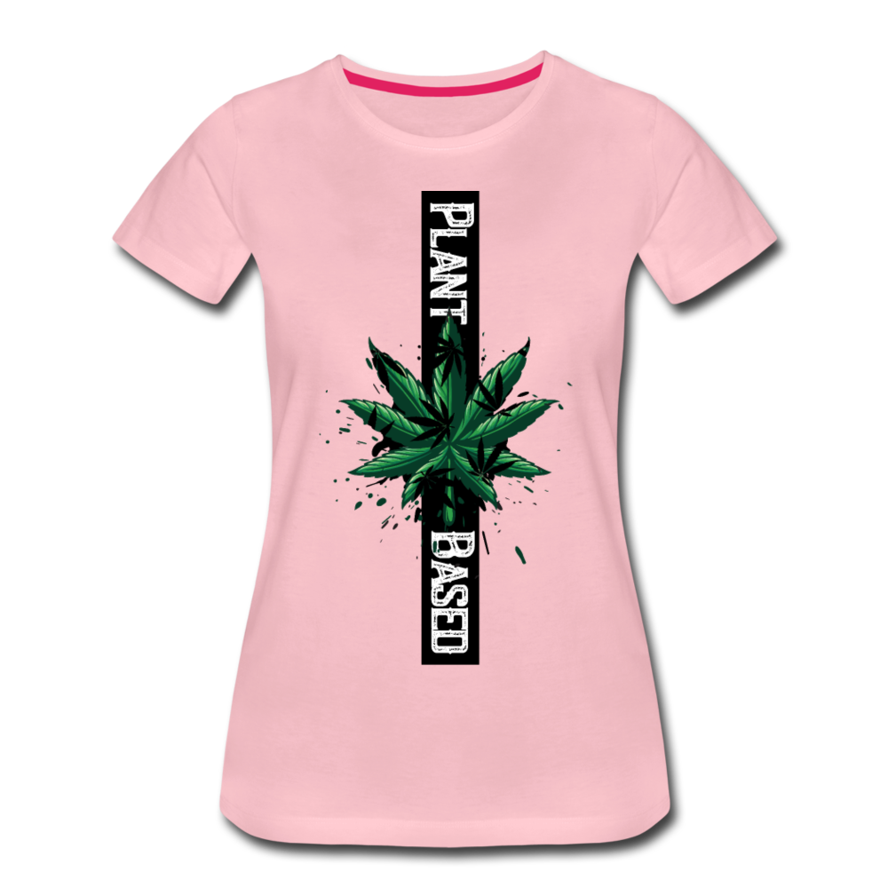 Frauen Premium T-Shirt - Plant Based - Hellrosa