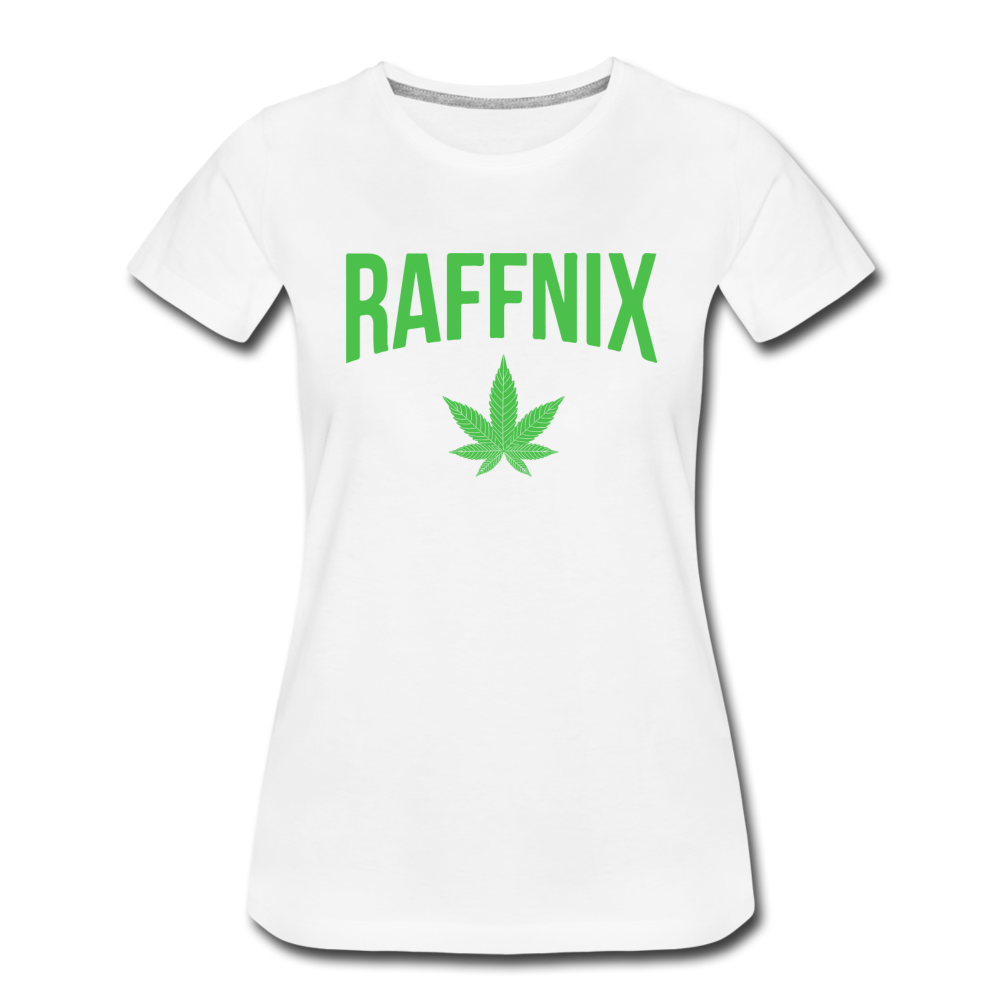 RAFFNIX (Grün) - T-Shirt Girls - Weiß