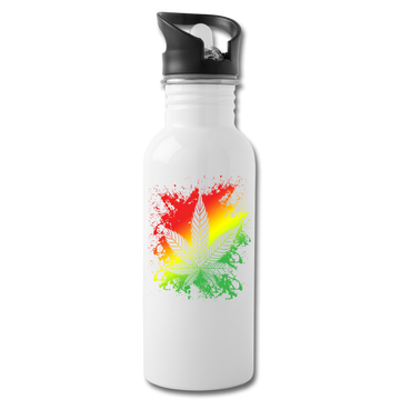 Trinkflasche - Edelstahl - Weiß