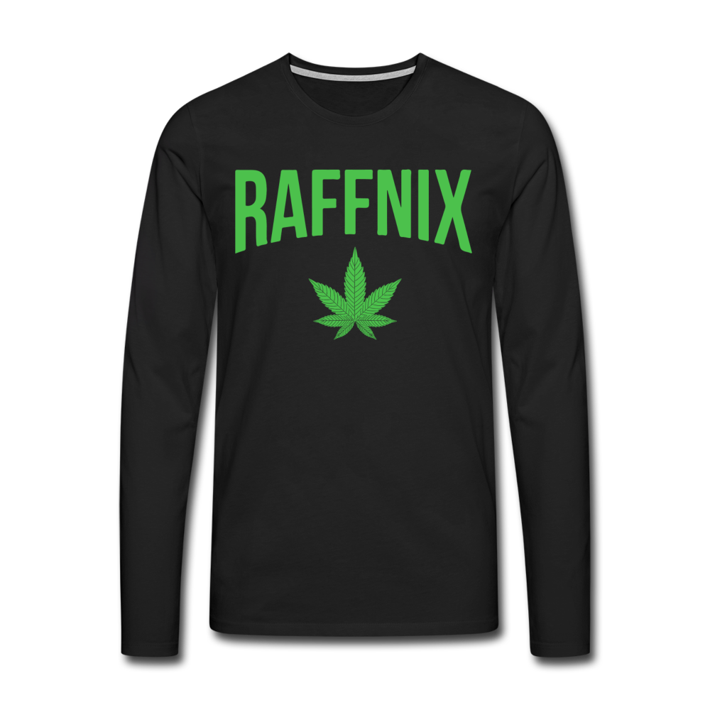 RAFFNIX - Men's Premium Long Shirt - Schwarz