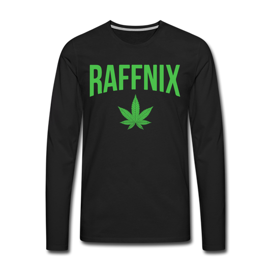 RAFFNIX - Men's Premium Long Shirt - Schwarz
