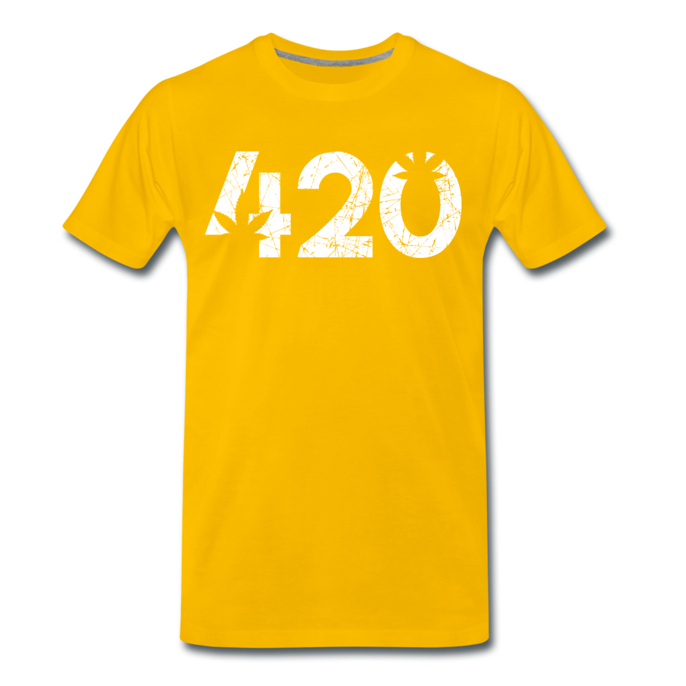 Männer Premium T-Shirt - 420 - Sonnengelb