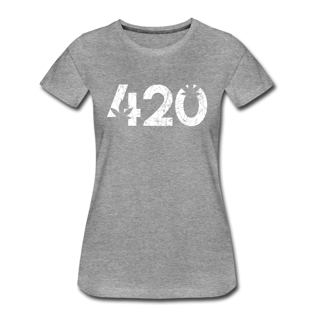 Frauen Premium T-Shirt - 420 - Grau meliert