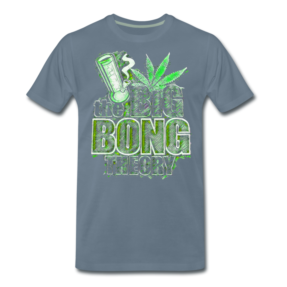 Männer Premium T-Shirt - Big Bing Theory - Blaugrau