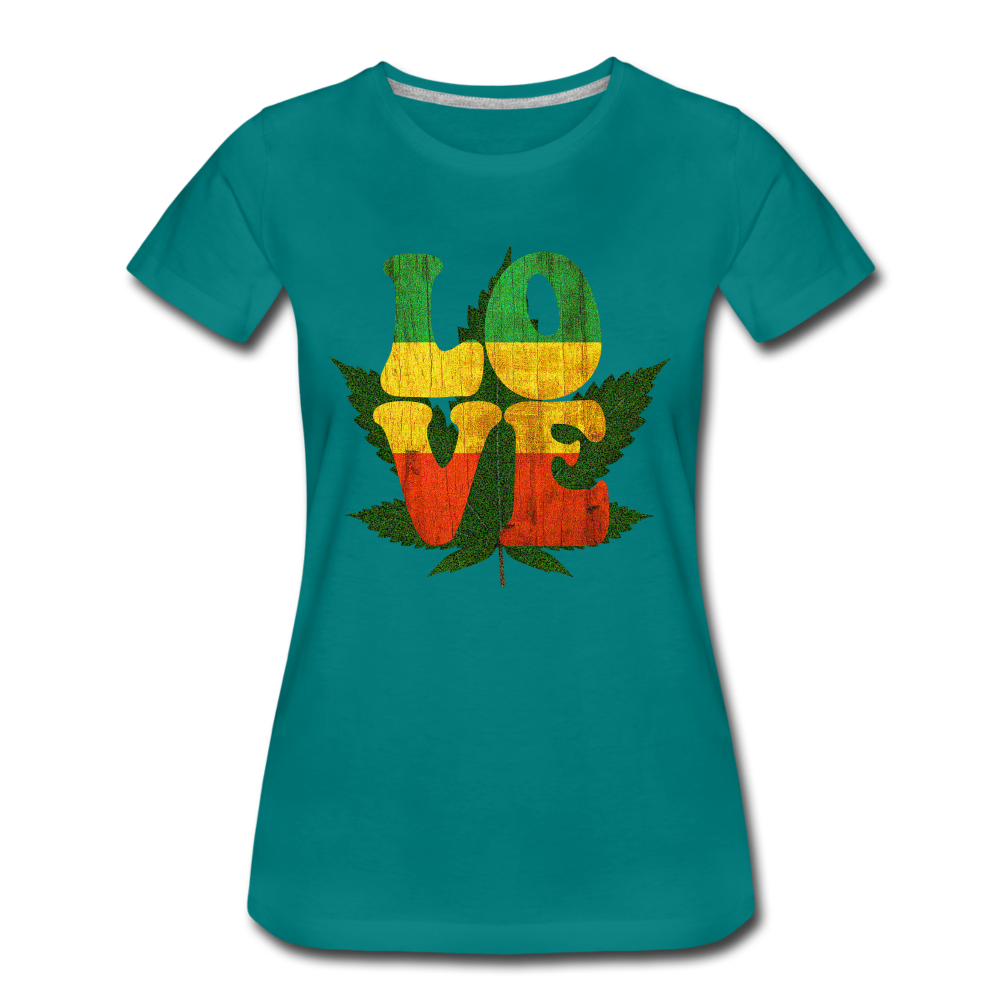 Frauen Premium T-Shirt - LOVE - Divablau