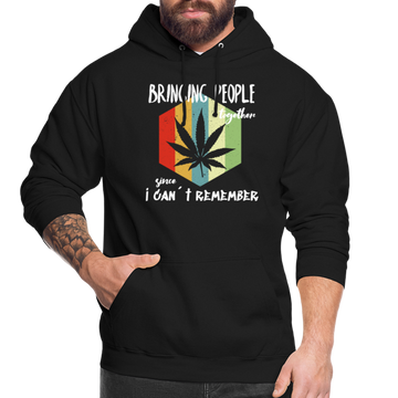 Unisex Hoodie - Bringing People together - Schwarz
