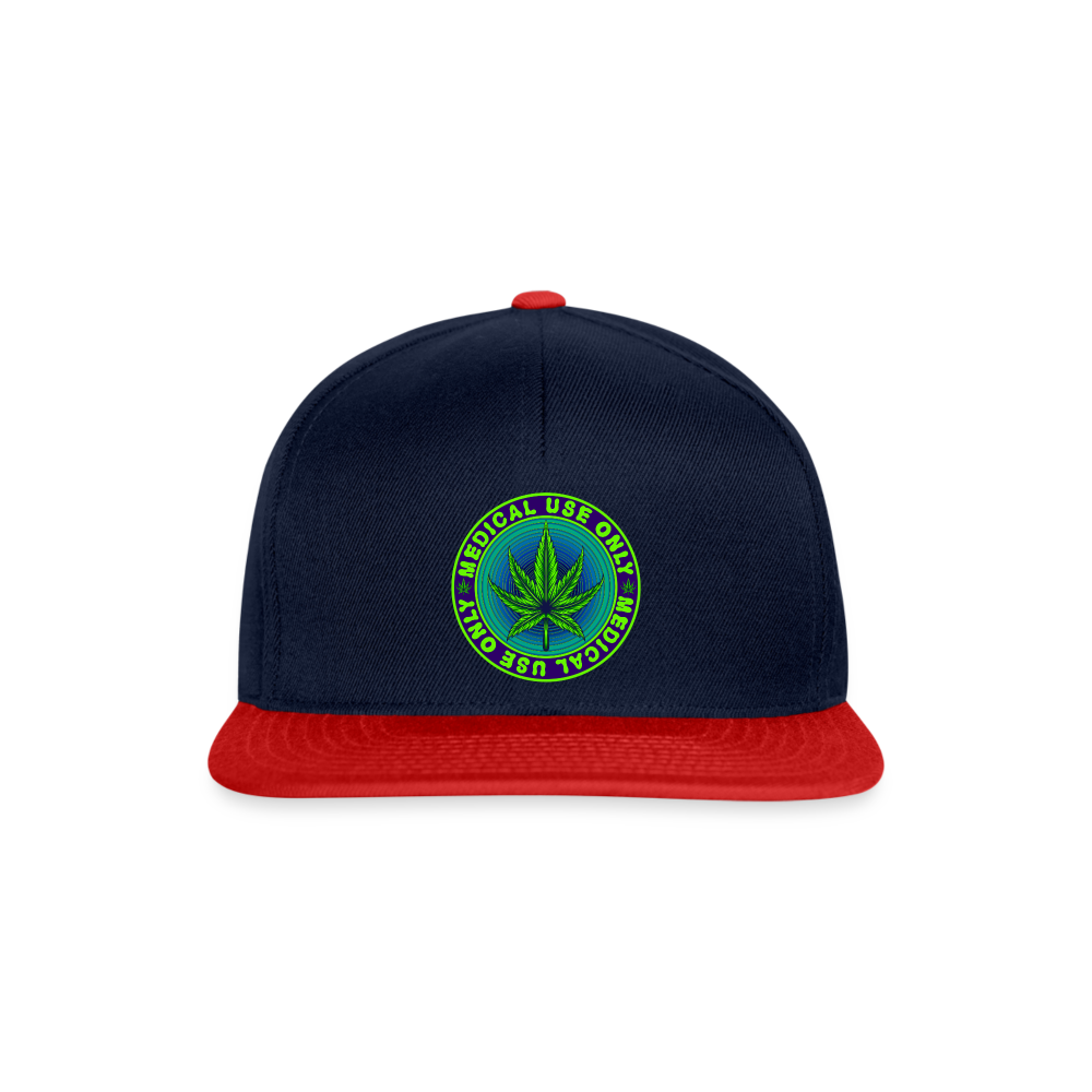 Medical Use Only - Snapback Cap - Navy/Rot