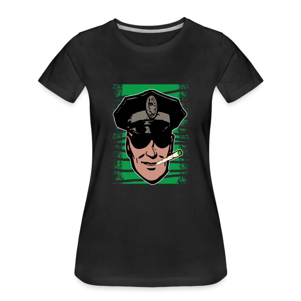 Weed Police - Damen Weed Shirt - Schwarz