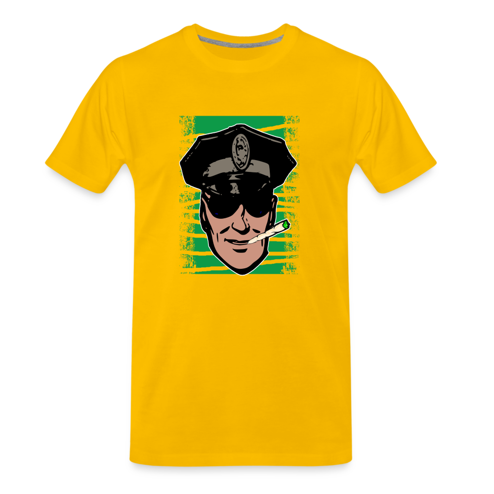 Weed Police - Herren Weed Shirt - Sonnengelb