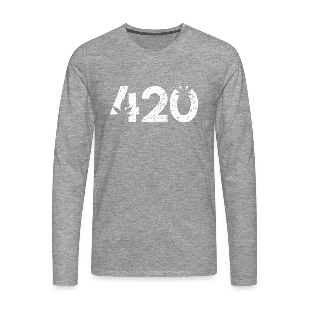 420 - Herren Weed Shirt - Grau meliert