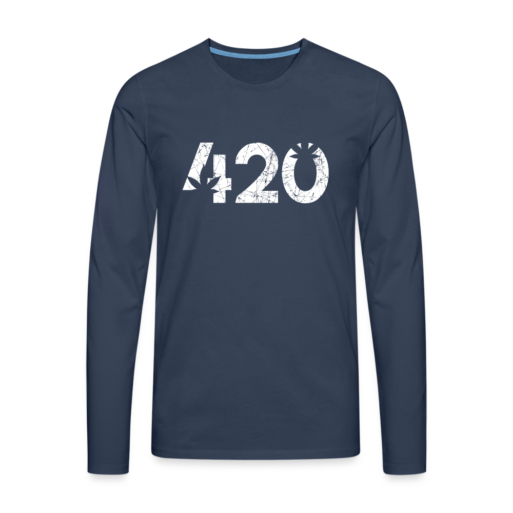 420 - Herren Weed Shirt - Navy