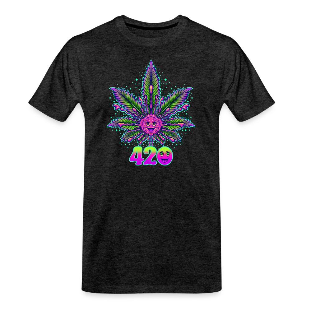 Smile & 420 - Herren Weed Shirt - Anthrazit