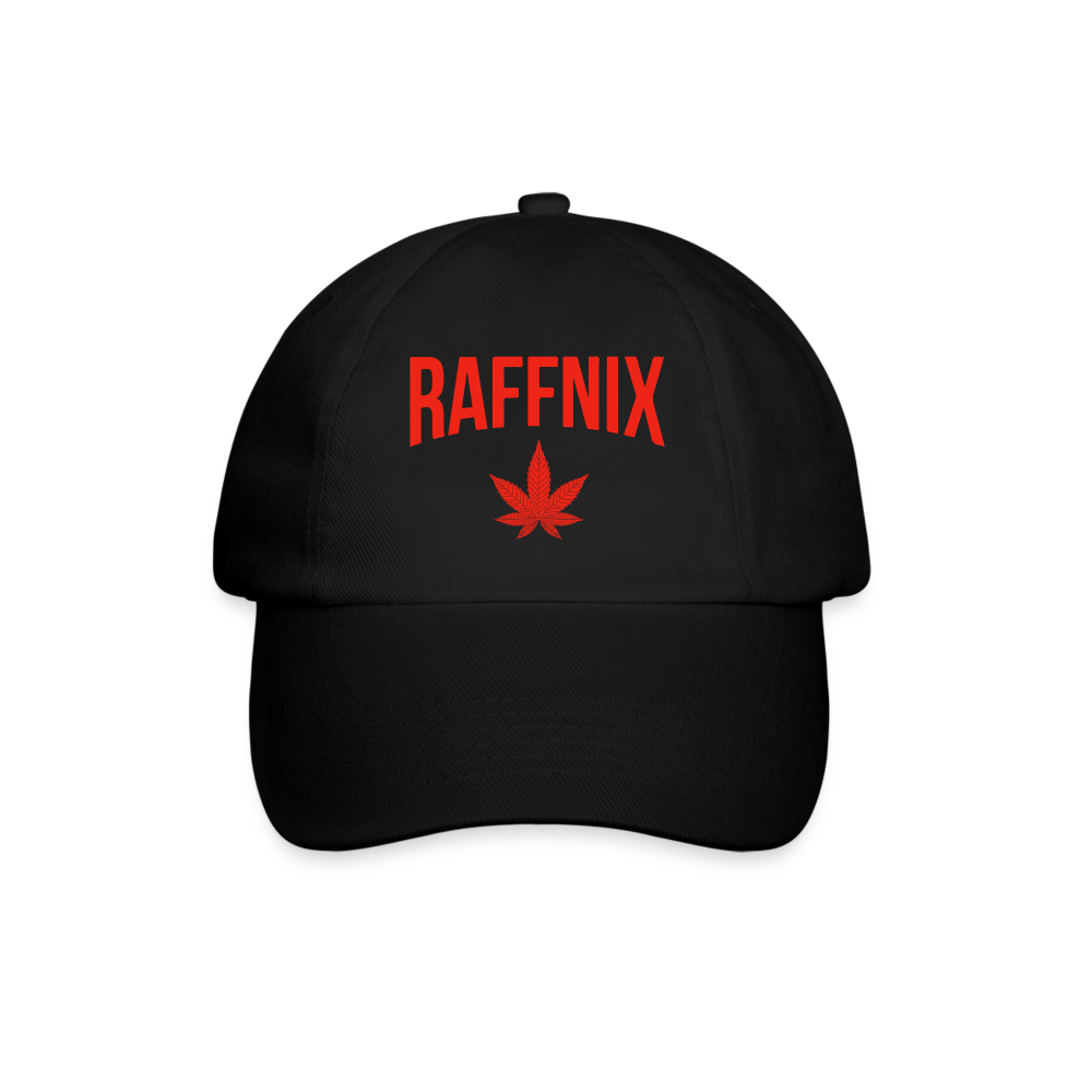 RAFFNIX - Weed Cap Baseballkappe - Schwarz/Schwarz