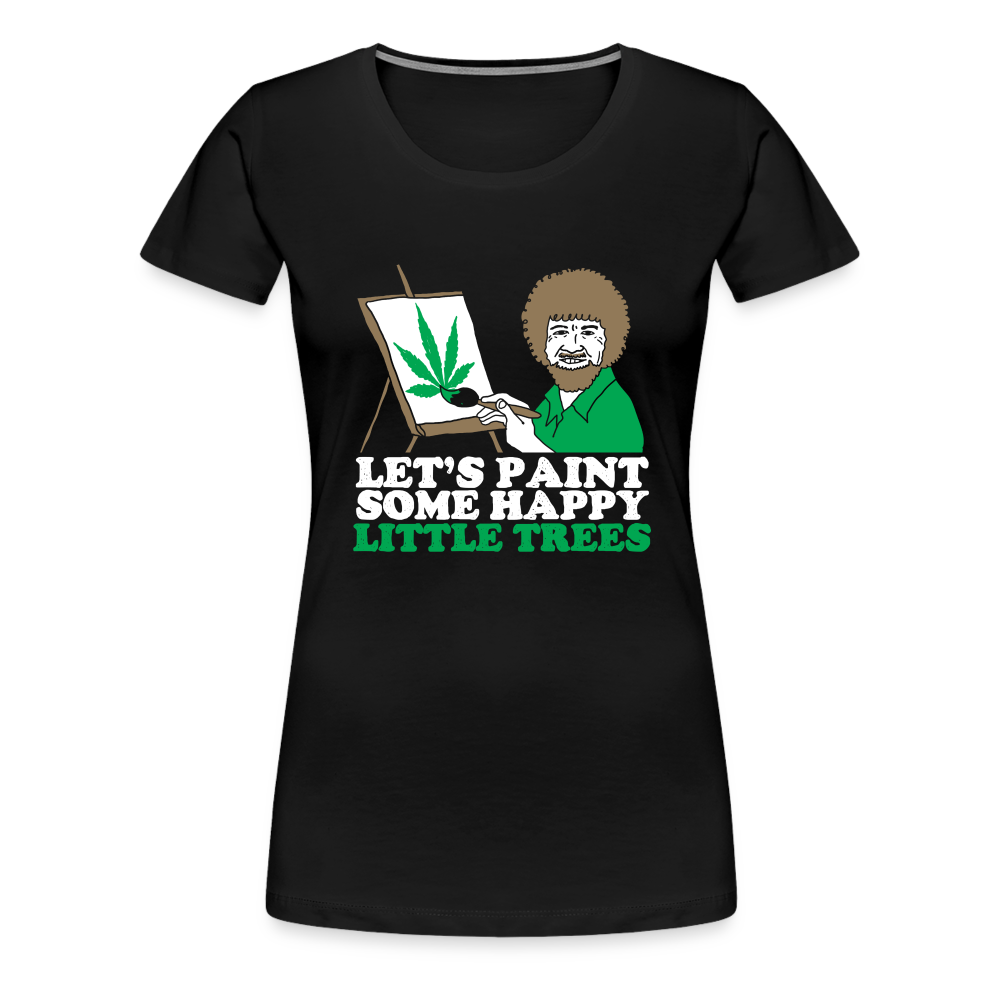 Let's Paint - Frauen Weed Shirt - Schwarz