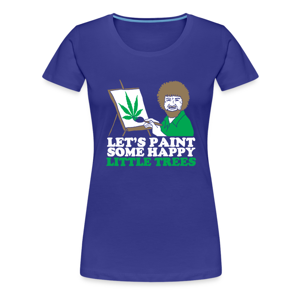 Let's Paint - Frauen Weed Shirt - Königsblau