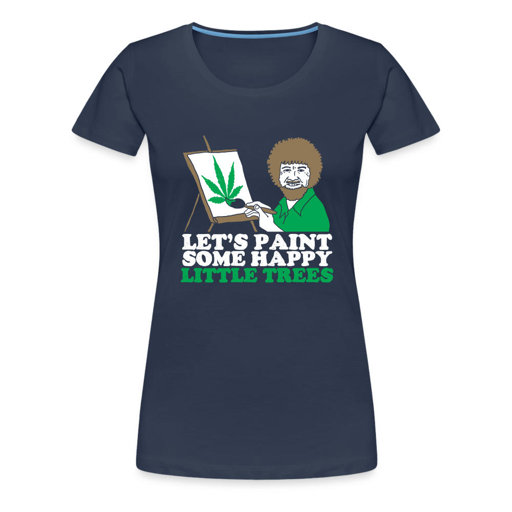 Let's Paint - Frauen Weed Shirt - Navy