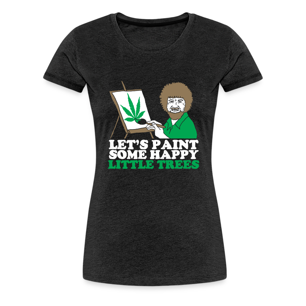 Let's Paint - Frauen Weed Shirt - Anthrazit
