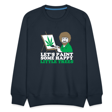 Let's Paint - Männer Weed Pullover - Navy