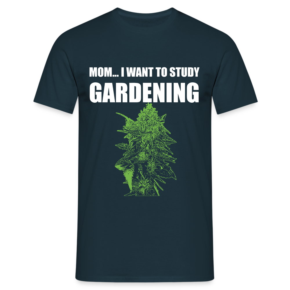 Study Gardening - Männer Weed Shirt - Navy