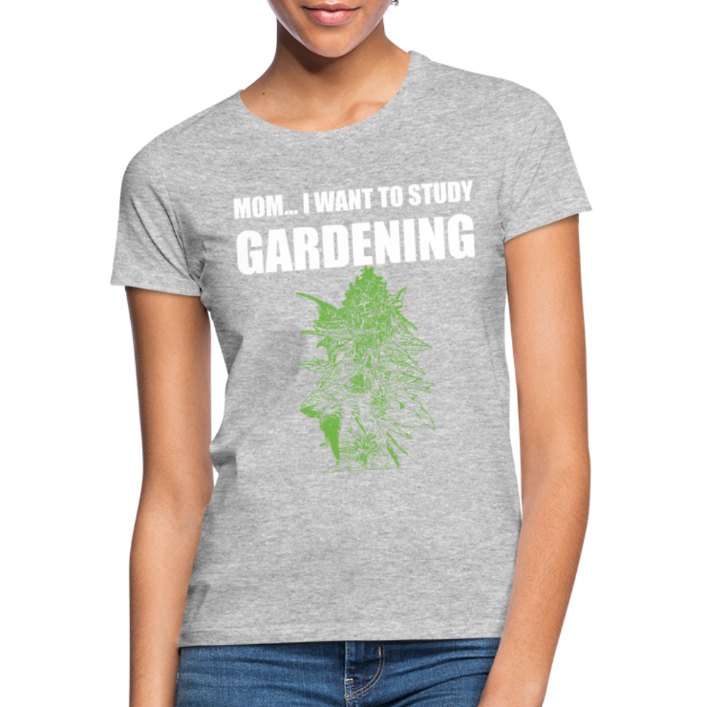 Study Gardening - Frauen Weed Shirt - Grau meliert