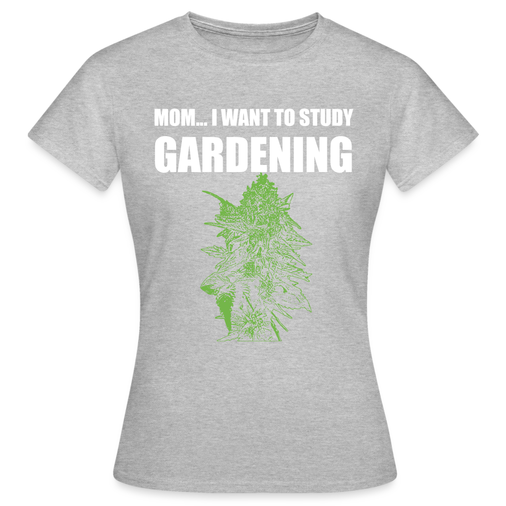 Study Gardening - Frauen Weed Shirt - Grau meliert