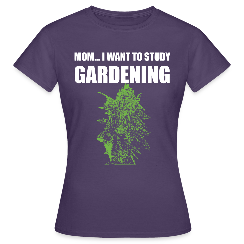 Study Gardening - Frauen Weed Shirt - Dunkellila